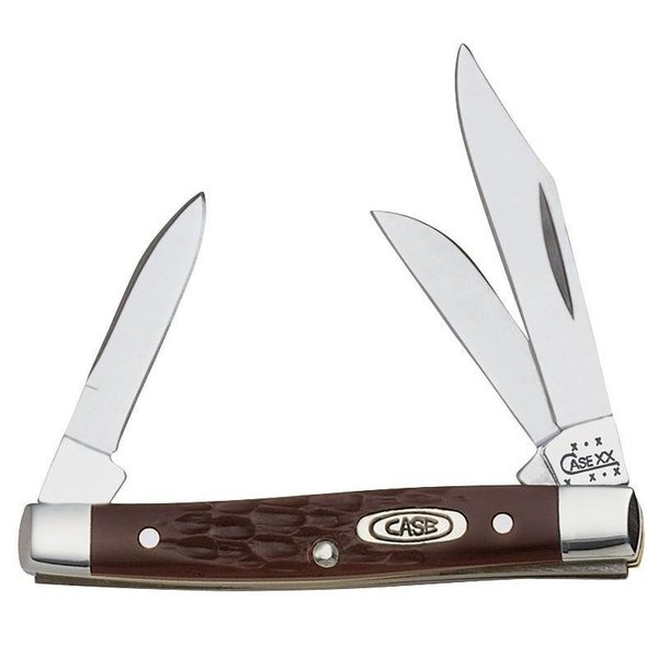 Case 000 Folding Pocket Knife, 2 in Clip, 112 in Sheep Foot, 149 in Pen L Blade, 3Blade 81